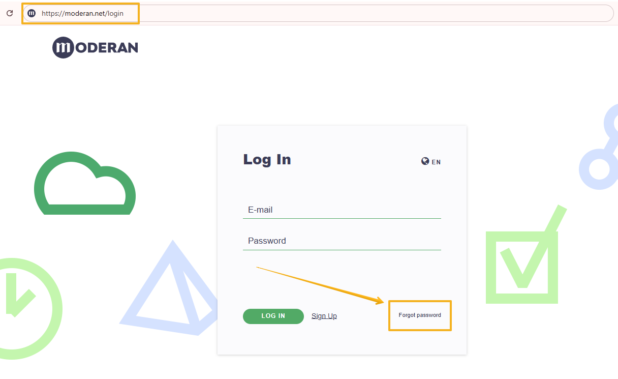 Click Forgot Password